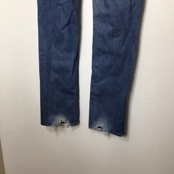 7 for all mankind jeans women 30 blue straight - Picture 8 of 12